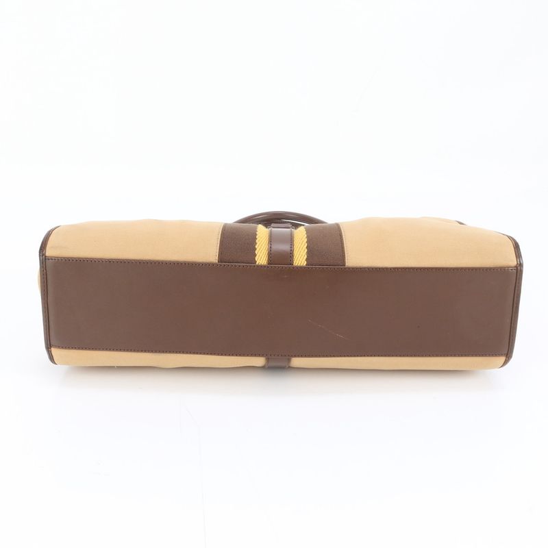 Gucci Jackie Sherry Leather Canvas