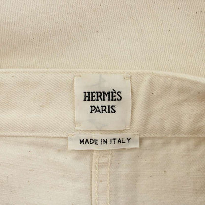 Hermes Denim Jeans 36 White Recent