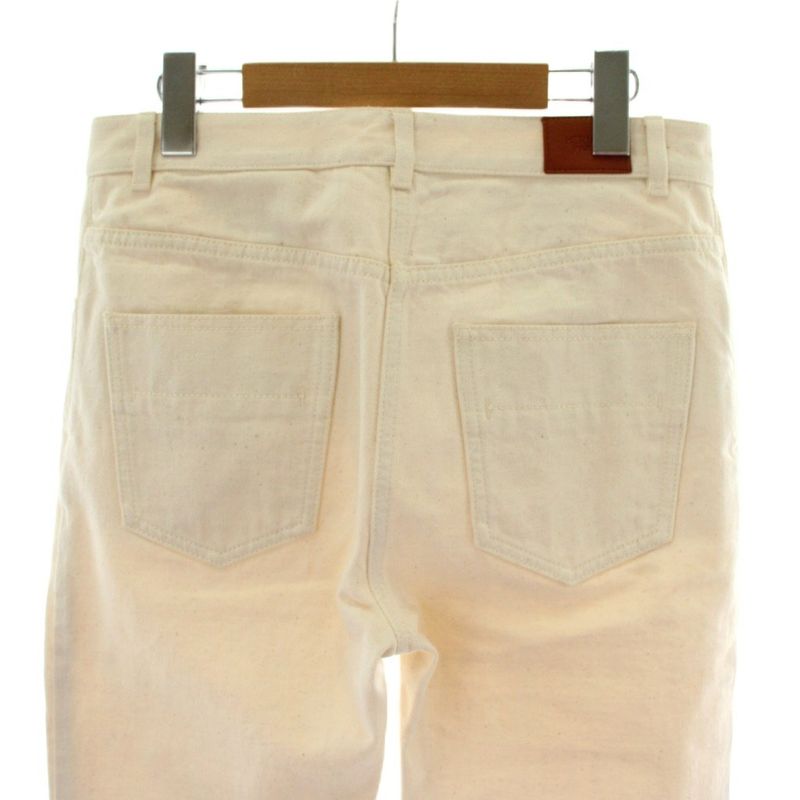 Hermes Denim Jeans 36 White Recent