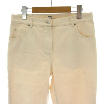 Hermes Denim Jeans 36 White Recent