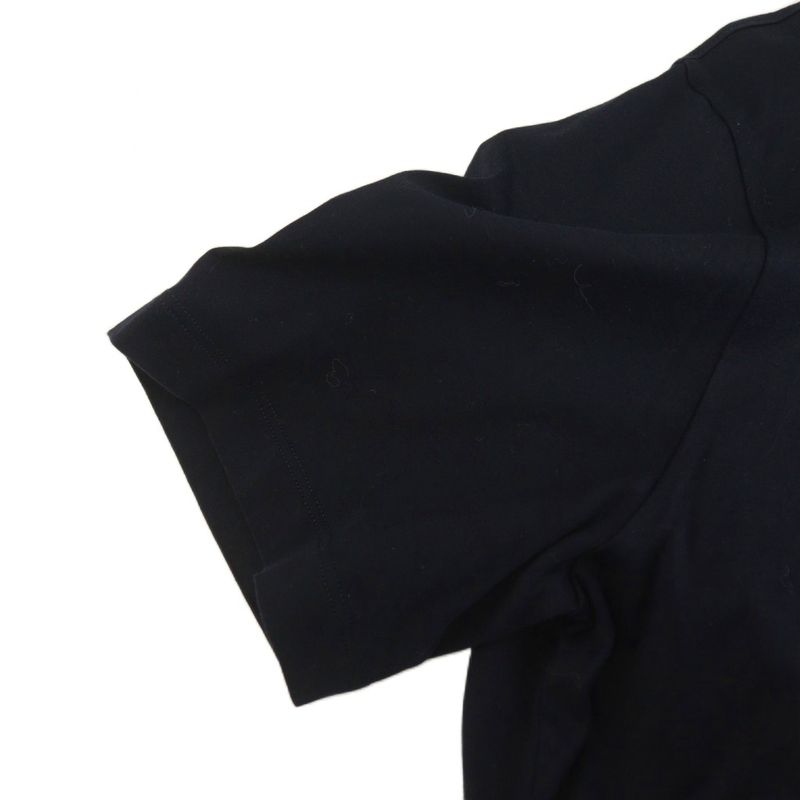 Hermes T-Shirt Short Sleeve Logo L Navy