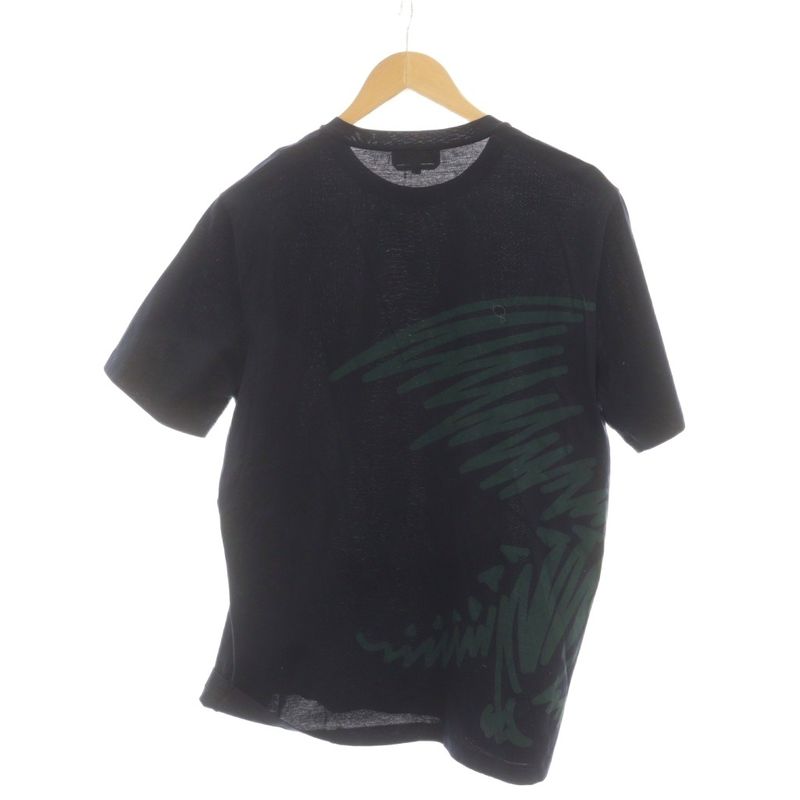 Hermes T-Shirt Short Sleeve Logo L Navy