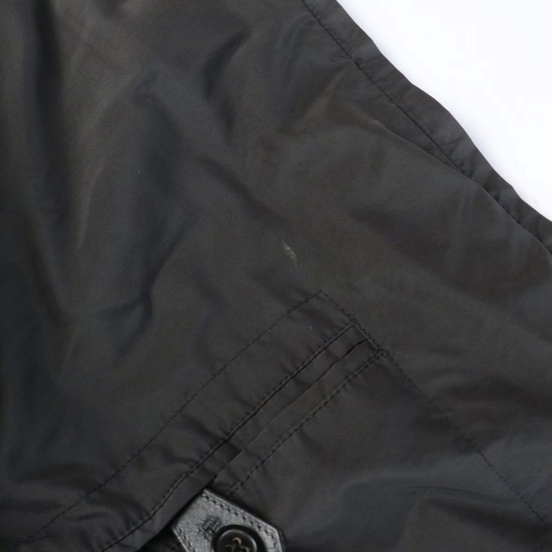 Hermes Batting Jacket Nylon Leather