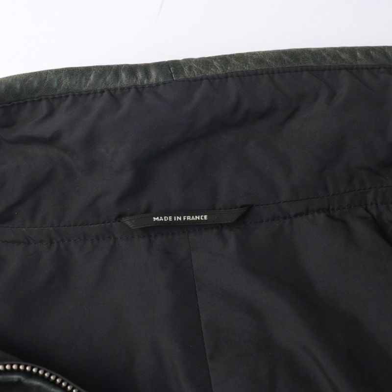 Hermes Batting Jacket Nylon Leather