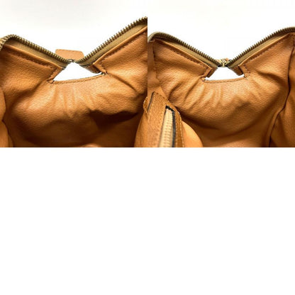 Celine Boston Bag Leather Brown X