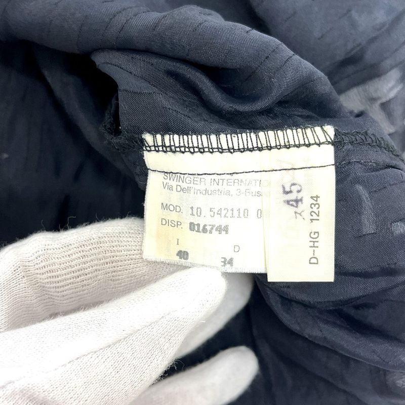 Fendi Blouse Jeans Zucca All Over Pattern Viscose Black
