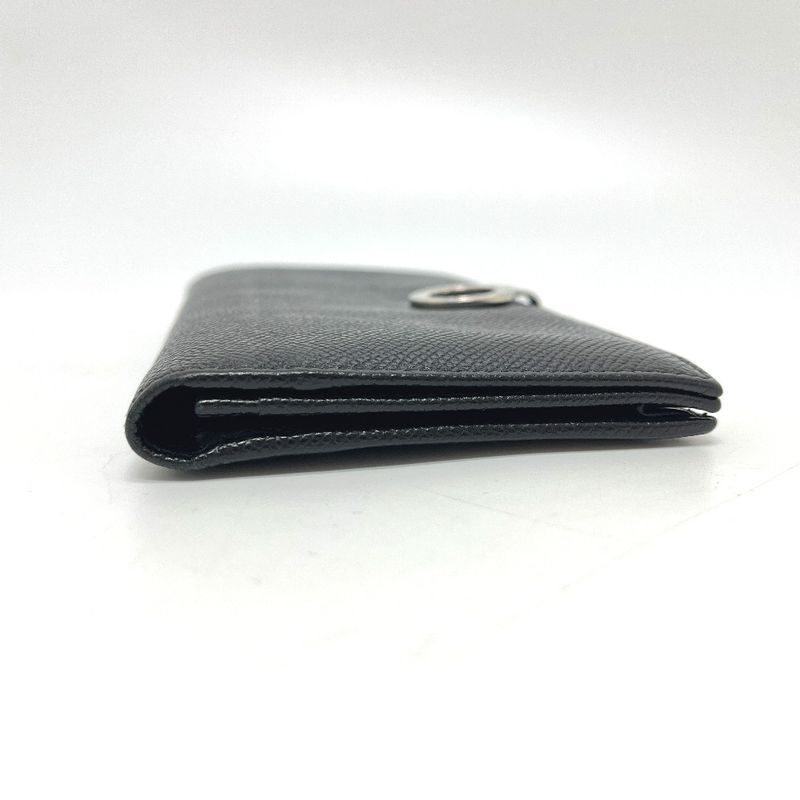 Bvlgari Wallet Logo Clip Leather Black X