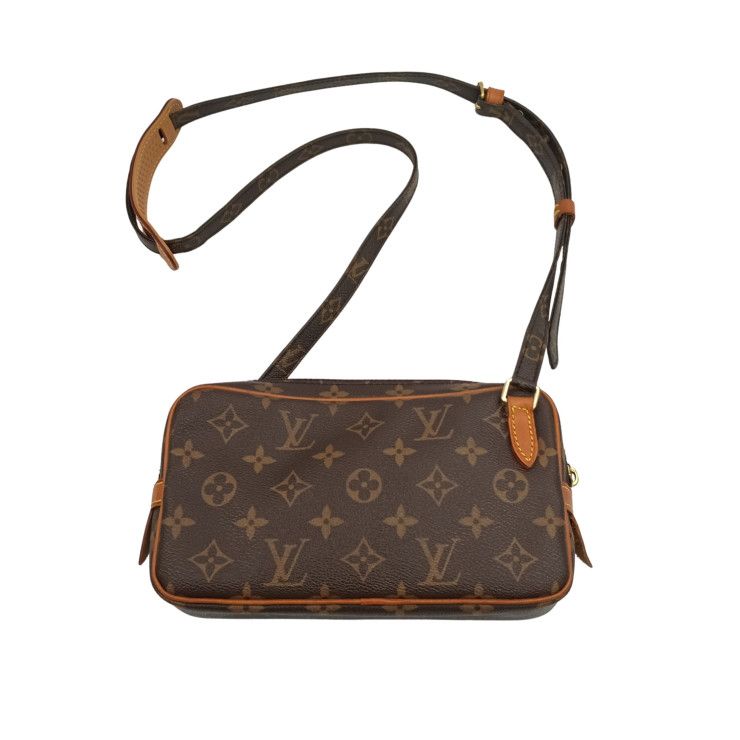 Louis Vuitton Shoulder Bag Monogram Marli Bandouliere Brown Leather