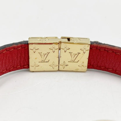 Louis Vuitton Bracelet LV Circle Reversible Brown Rouge Monogram