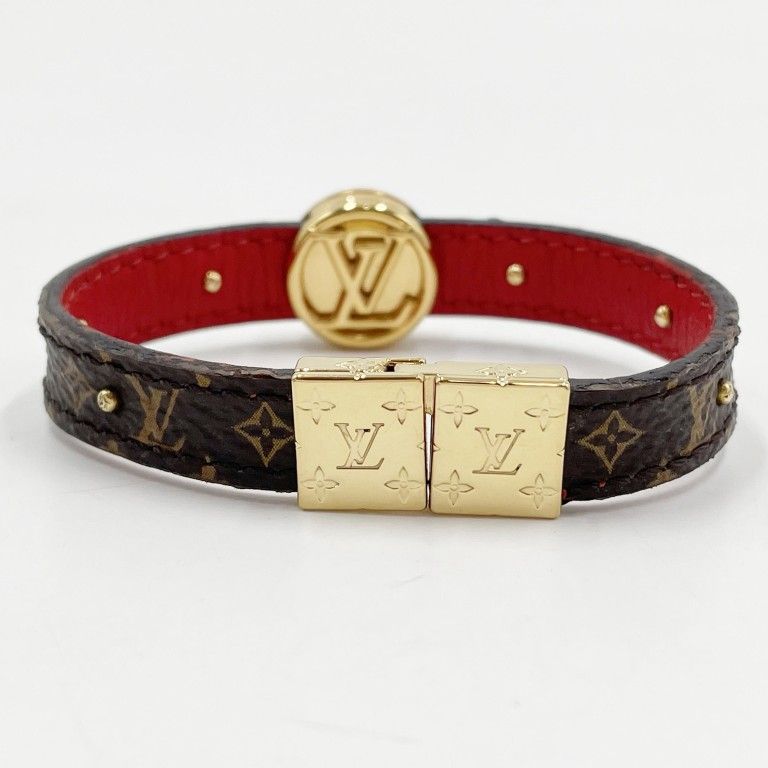 Louis Vuitton Bracelet LV Circle Reversible Brown Rouge Monogram