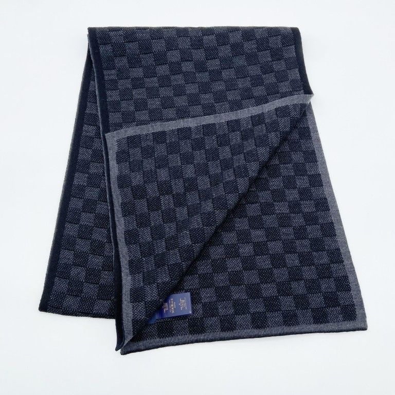 Louis Vuitton Scarf Neo Petit Damier Black Wool