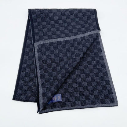 Louis Vuitton Scarf Neo Petit Damier Black Wool