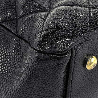 Chanel CC Logo Chain Shoulder Bag Quilted Tote