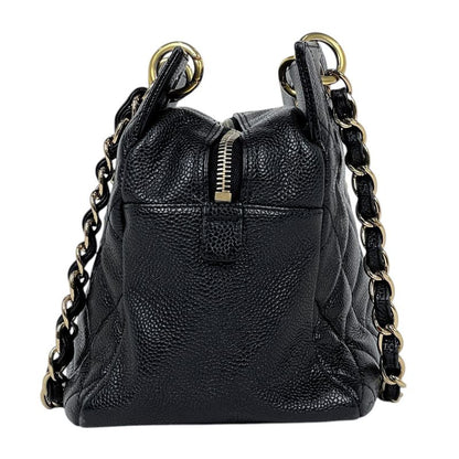 Chanel CC Logo Chain Shoulder Bag Quilted Tote