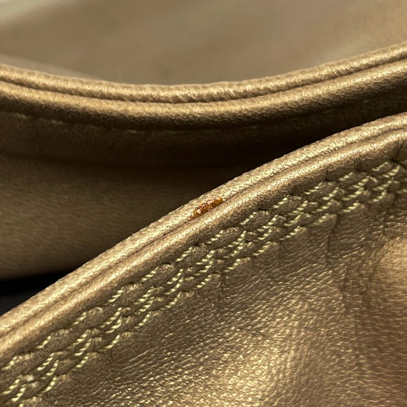 Loewe Nappa Aire Anagram Handbag Leather Gold