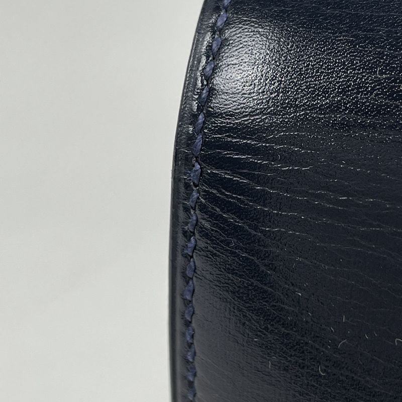 Hermes Faco Clutch Box Calf Navy
