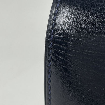 Hermes Faco Clutch Box Calf Navy