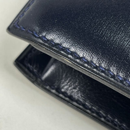Hermes Faco Clutch Box Calf Navy