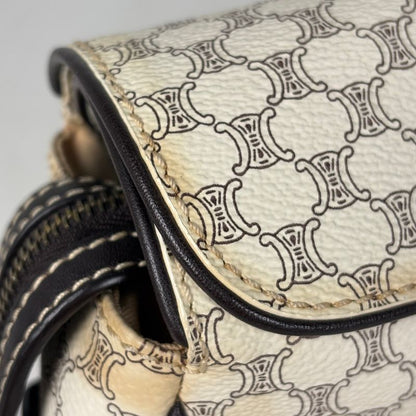 Celine Macadam Pattern Handbag White