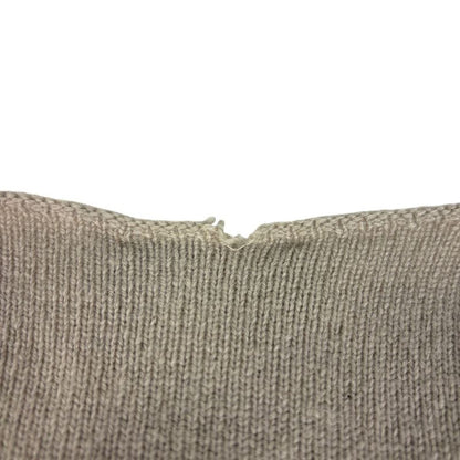 Chanel CC Logo Button Cardigan Knit Top Cashmere Beige