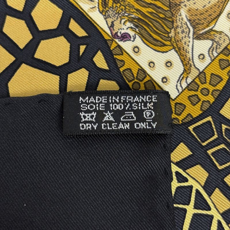 Hermes Carre 90 Mare Nostrum Our Sea Scarf Silk Black Multi-color
