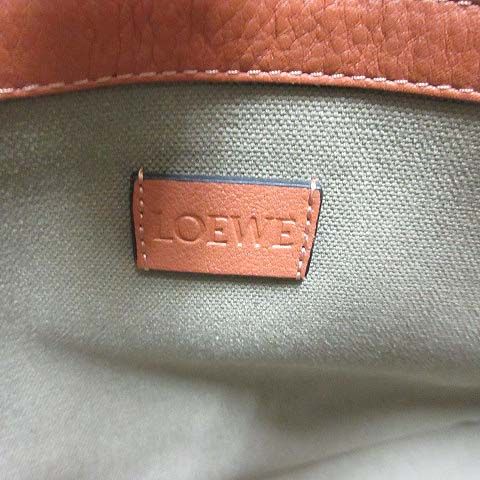 Loewe Buckle Horizontal Tote Anagram Jacquard Leather Green