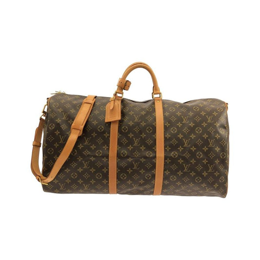 Louis Vuitton Monogram Keepall Bandouliere Boston Bag Marron