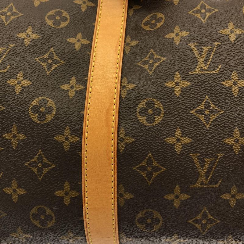 Louis Vuitton Monogram Keepall Boston Bag Marron