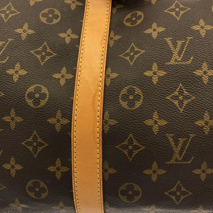 Louis Vuitton Monogram Keepall Boston Bag Marron