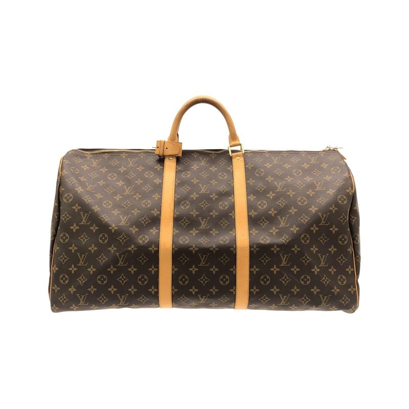 Louis Vuitton Monogram Keepall Boston Bag Marron