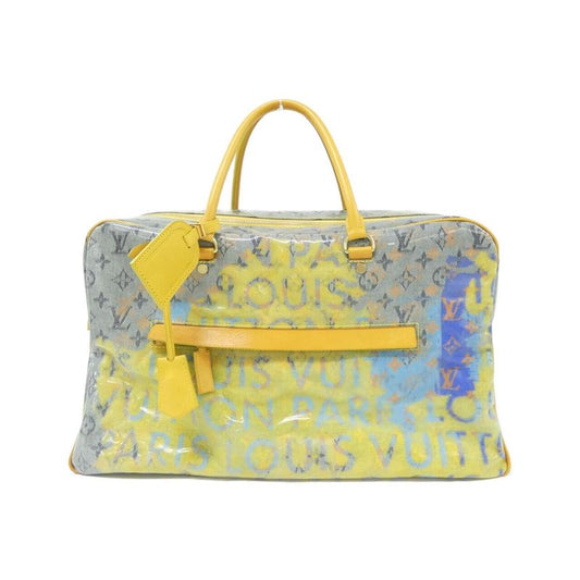 Louis Vuitton Monogram Pulp Weekender GM Boston Bag Jaune