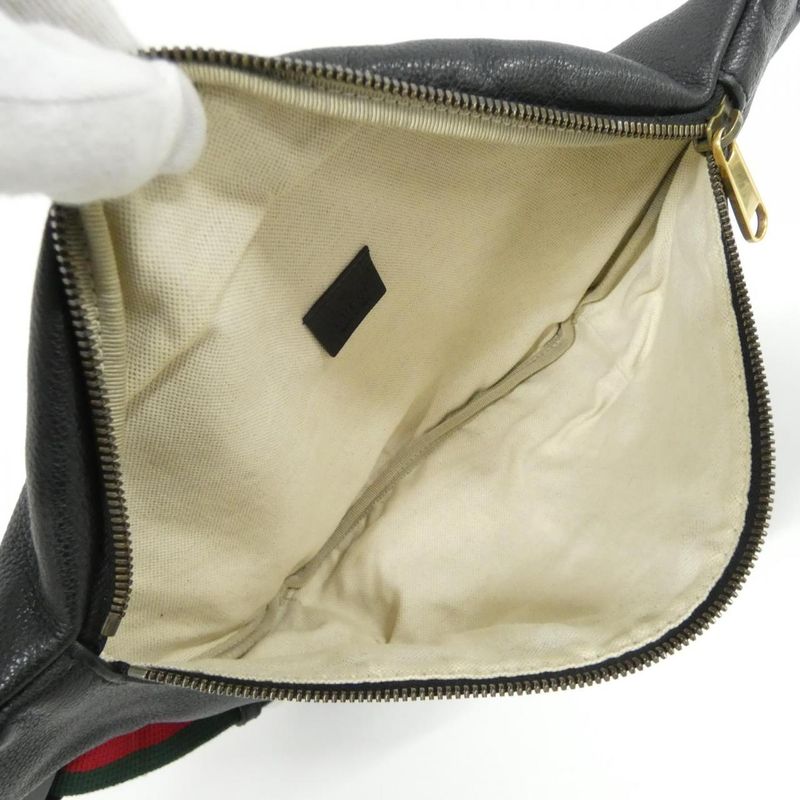 Gucci Print Waist Bag Black Gold
