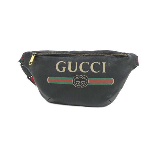 Gucci Print Waist Bag Black Gold