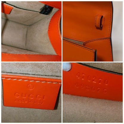 Gucci Sylvie Sherry Line Orange Handbag