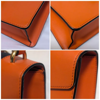 Gucci Sylvie Sherry Line Orange Handbag