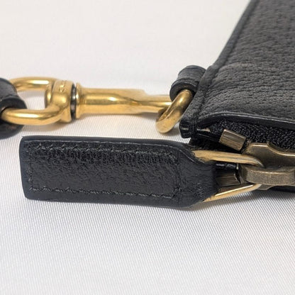 Gucci Leather Bi Black Clutch