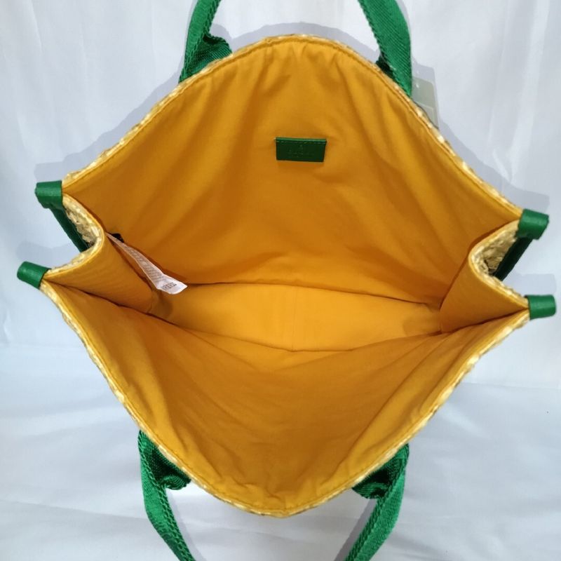 Gucci Children's Glider Straw Green Tote