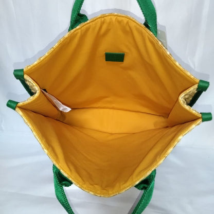 Gucci Children's Glider Straw Green Tote