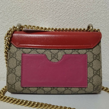 Gucci GG Supreme Padlock Chain Shoulder Bag