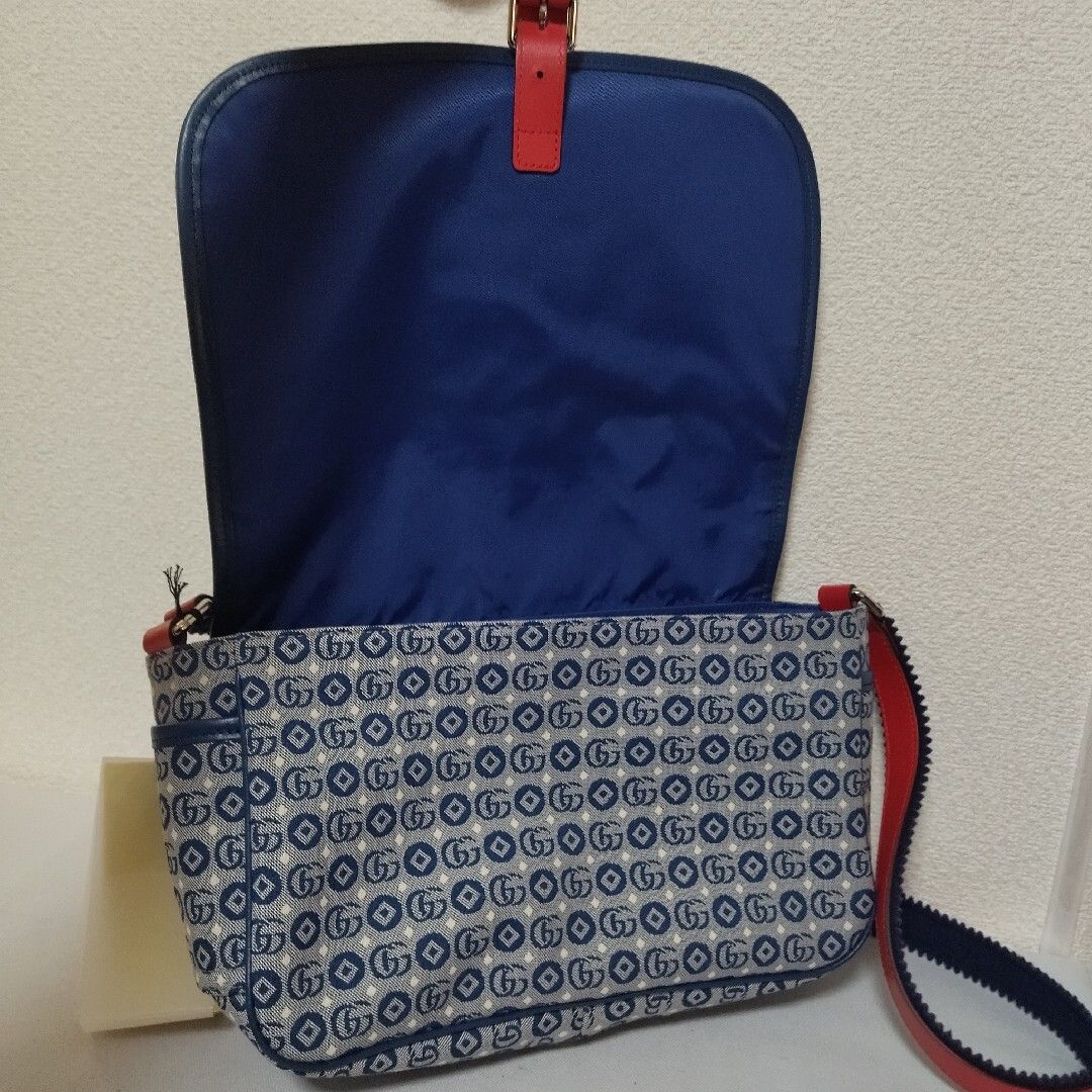 Gucci Double Geometric Cotton Jacquard Shoulder Bag — view 7