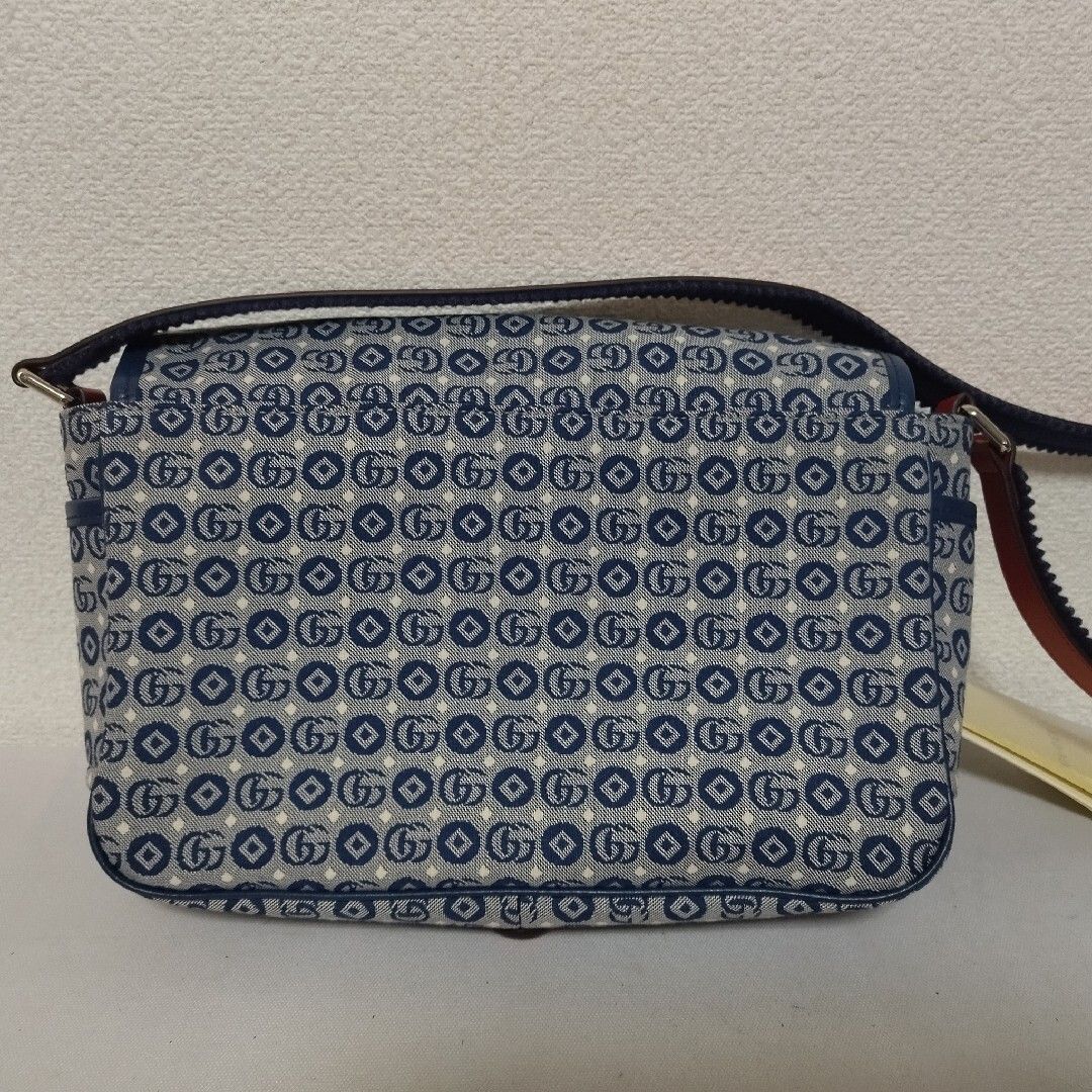 Gucci Double Geometric Cotton Jacquard Shoulder Bag — view 2