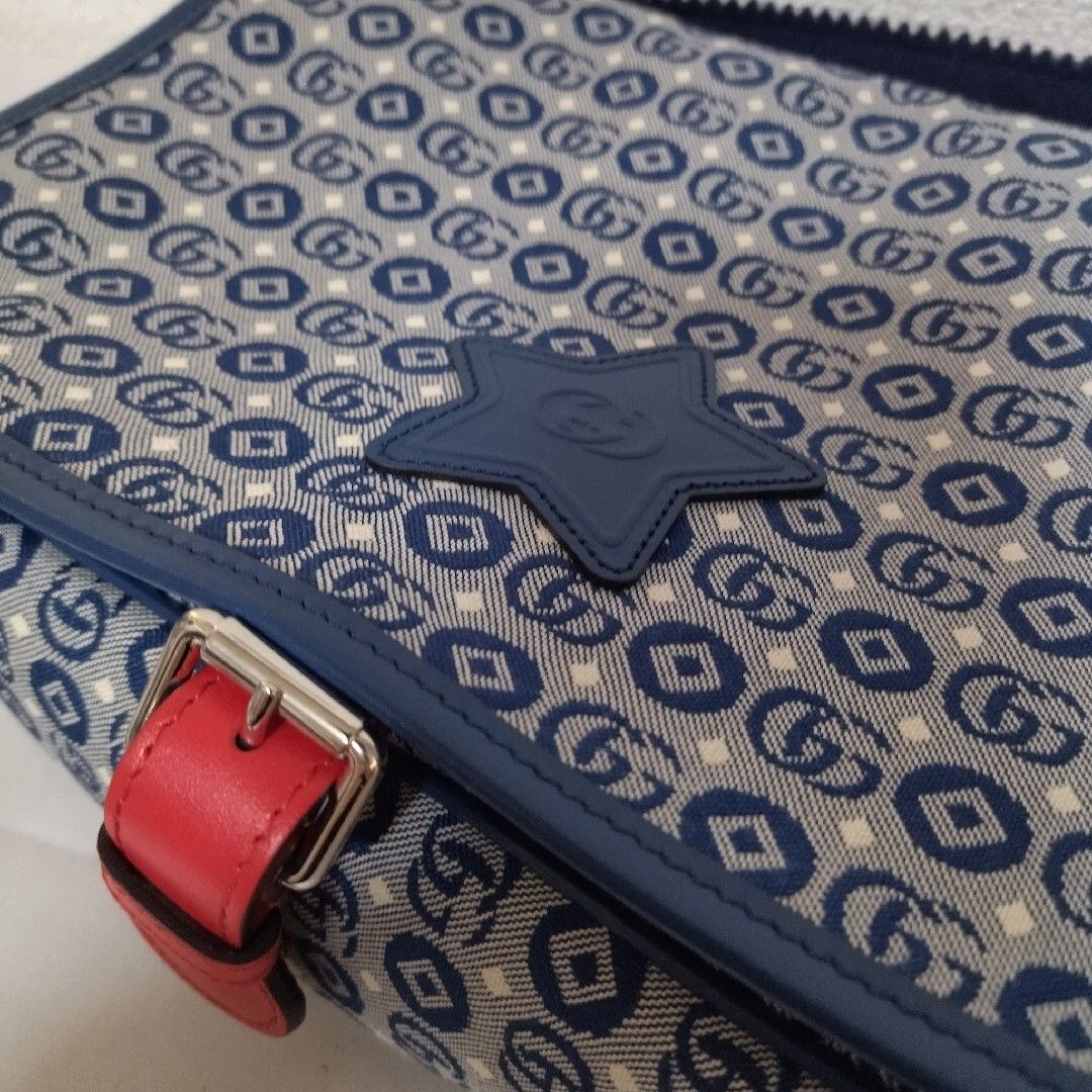 Gucci Double Geometric Cotton Jacquard Shoulder Bag — view 5