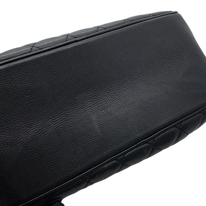Chanel Chain Shoulder Bag Quilted CC Logo Vanity Lambskin Black 2-Way