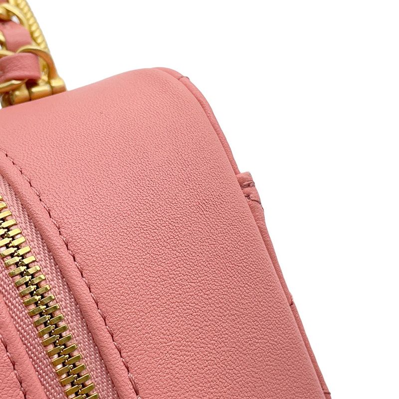 Chanel Chain Shoulder Bag Quilted CC Logo Vanity Top Handle Lambskin