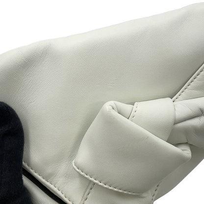 Loewe Clutch Ribbon Leather White