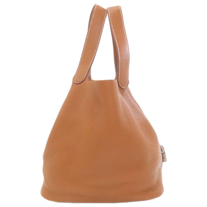 Hermes Picotin Lock MM Silver Handbag