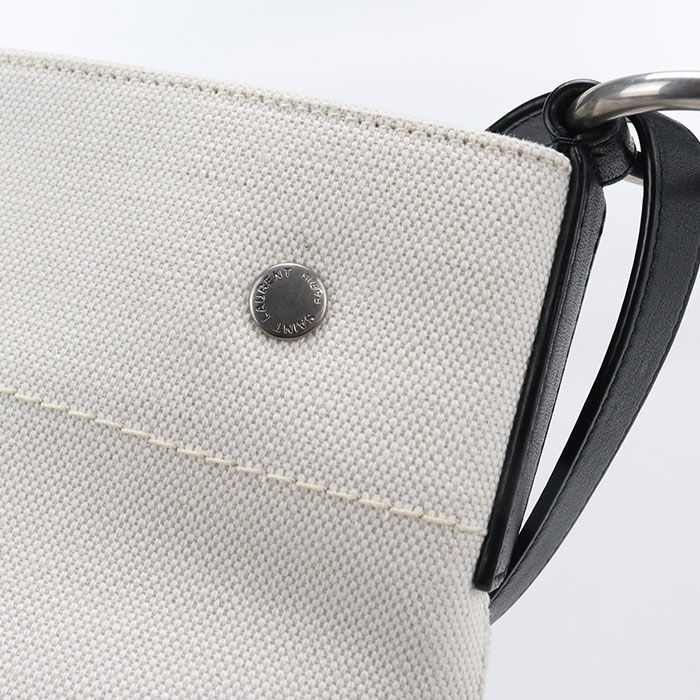 Saint Laurent Bucket Bag 2-Way Rive Gauche Faaaz Canvas