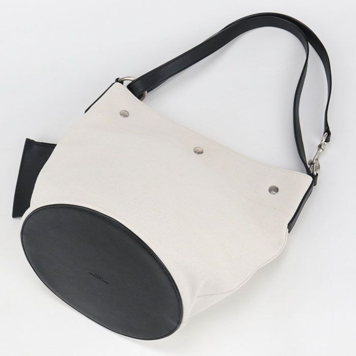 Saint Laurent Bucket Bag 2-Way Rive Gauche Faaaz Canvas