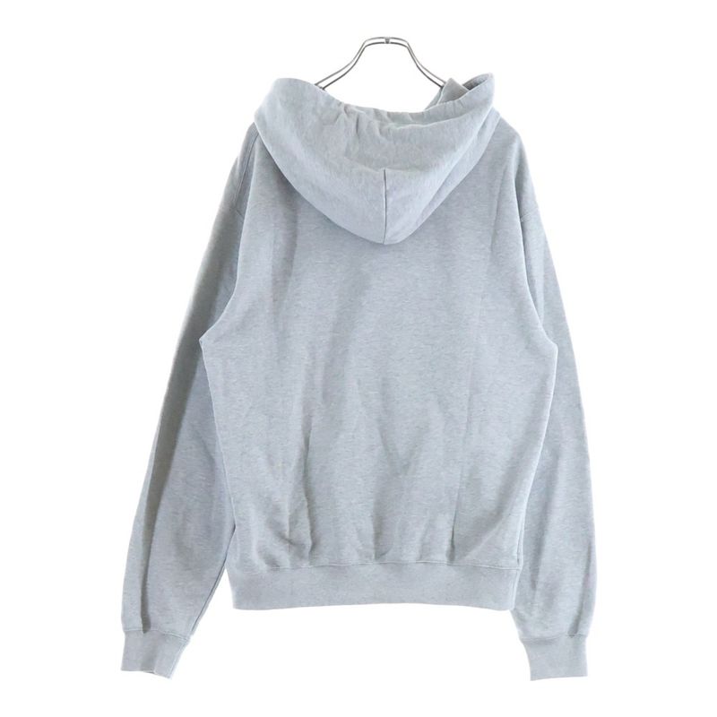 Gucci Hoodie Logo Print Pullover Sweatshirt Gray Sweater