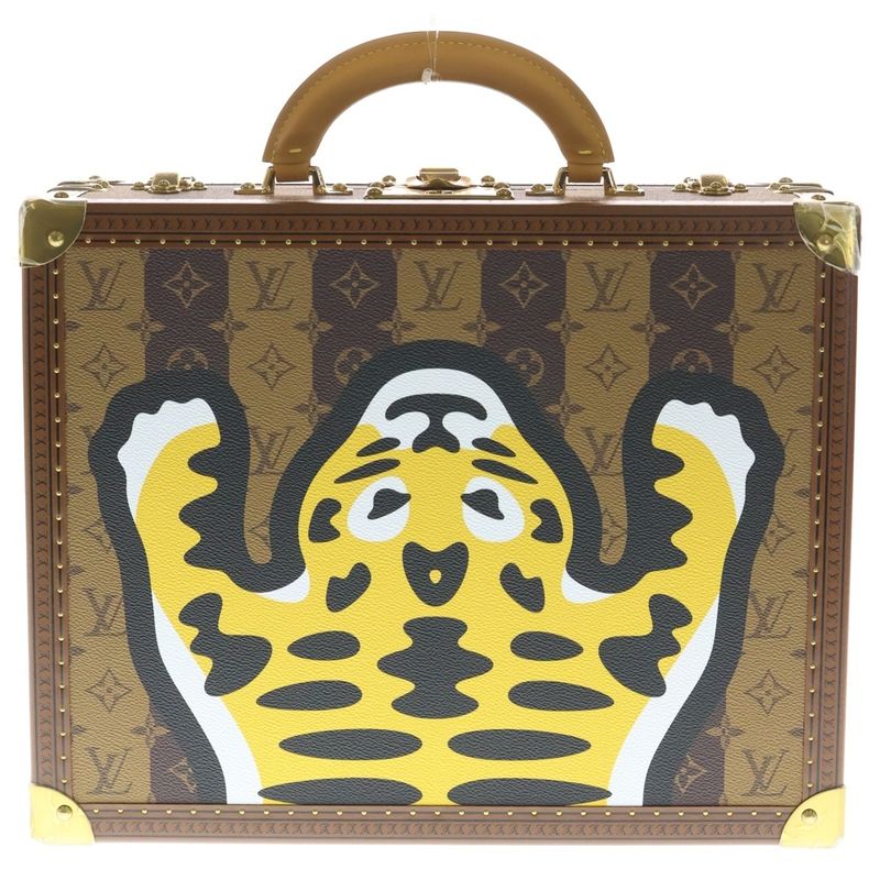Louis Vuitton LV Nigo Cotoville 40 Monogram Trunk Case Brown Hat